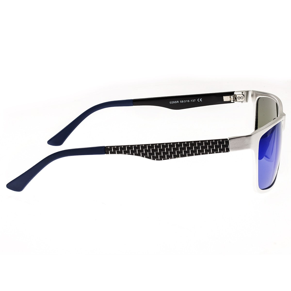 Breed Vulpecula Titanium Polarized Sunglasses - Silver/Purple-Blue - BSG029SR