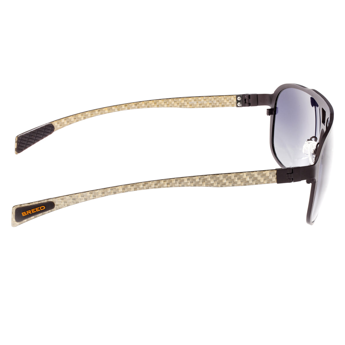 Breed Apollo Titanium and Carbon Fiber Polarized Sunglasses - Brown/Black - BSG006BN