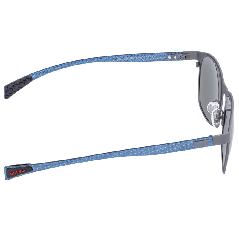 Breed Halley Titanium Polarized Sunglasses - Gunmetal/Blue - BSG034GM