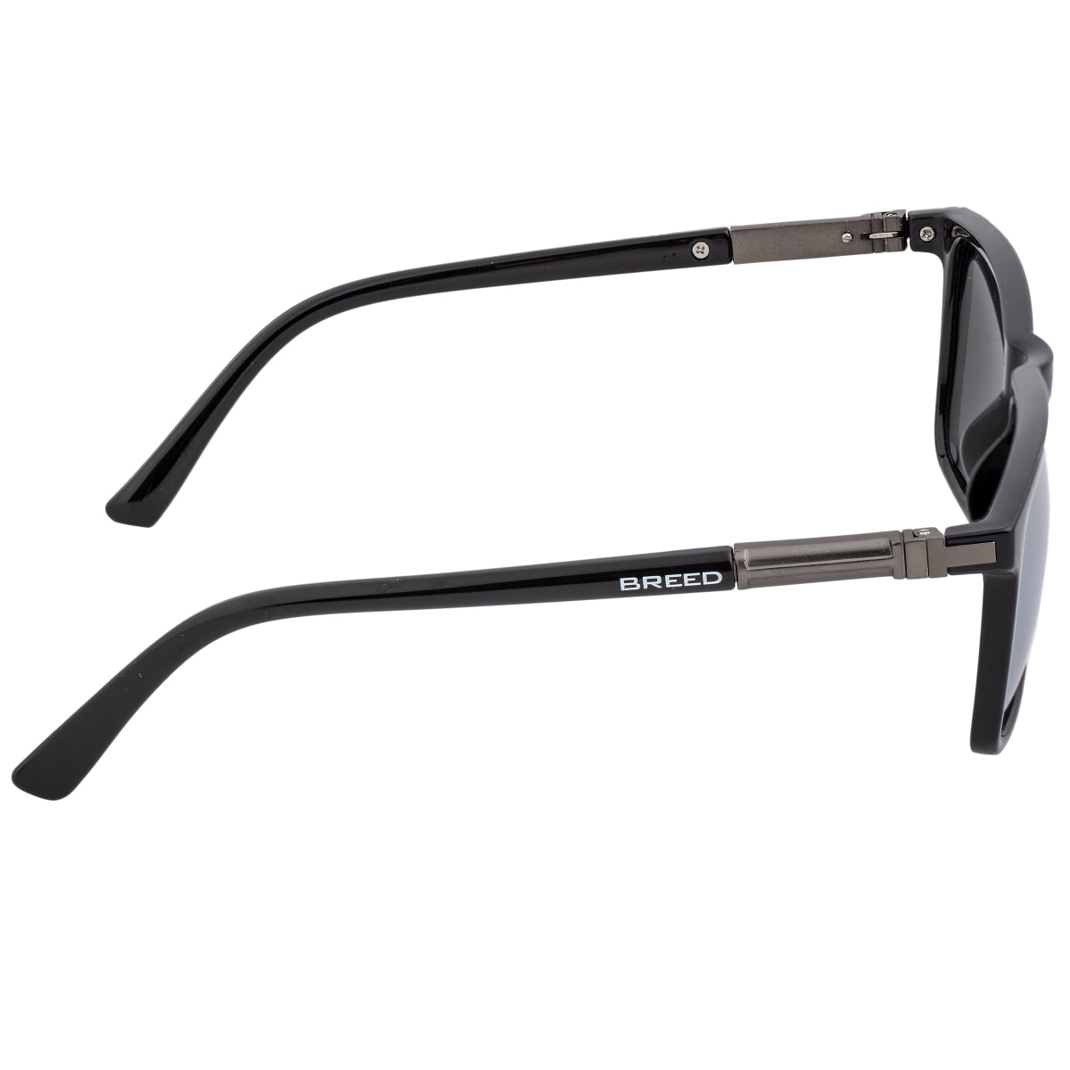 Breed Caelum Polarized Sunglasses - Black/Silver - BSG063DL