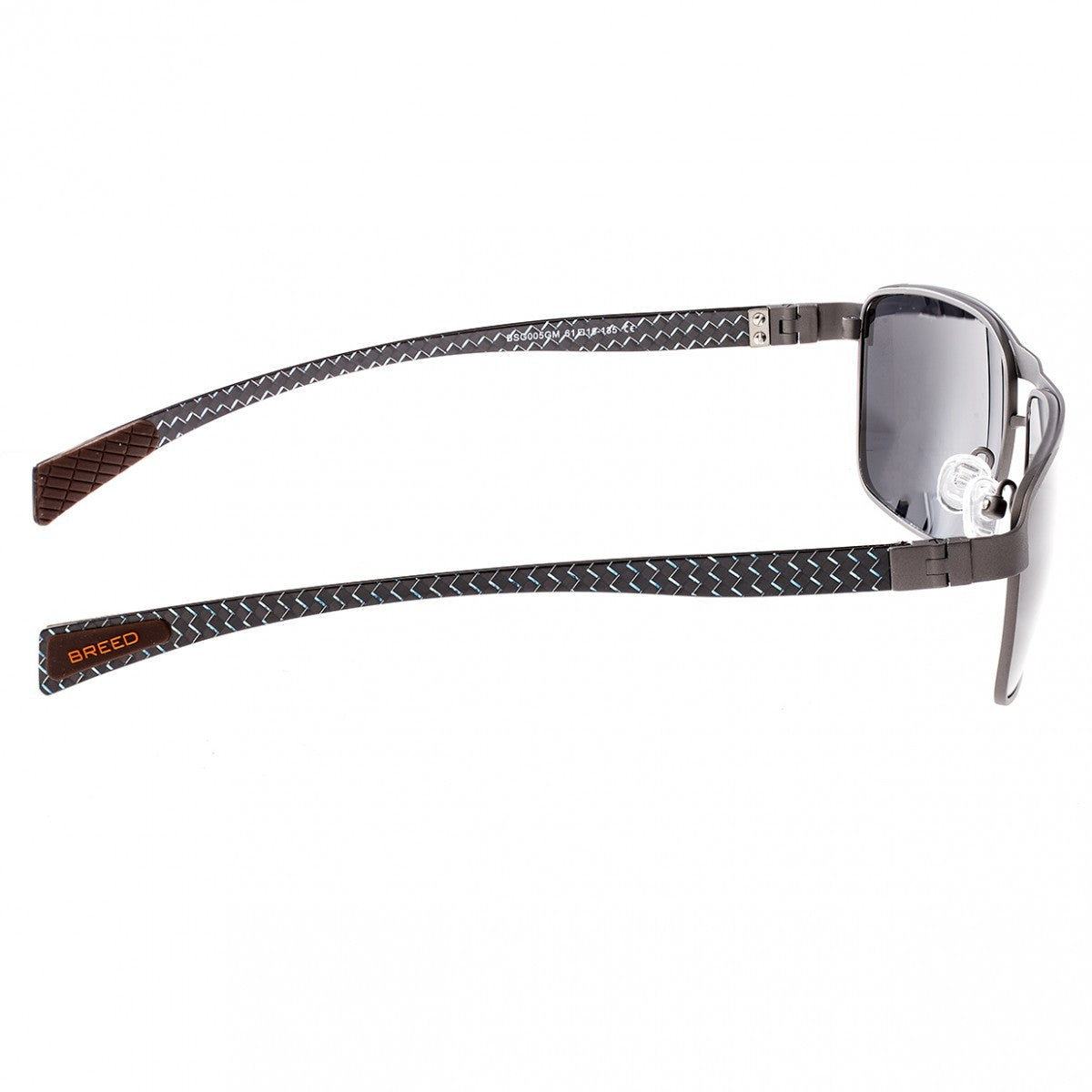 Breed Taurus Titanium and Carbon Fiber Polarized Sunglasses - Gunmetal/Black - BSG005GM