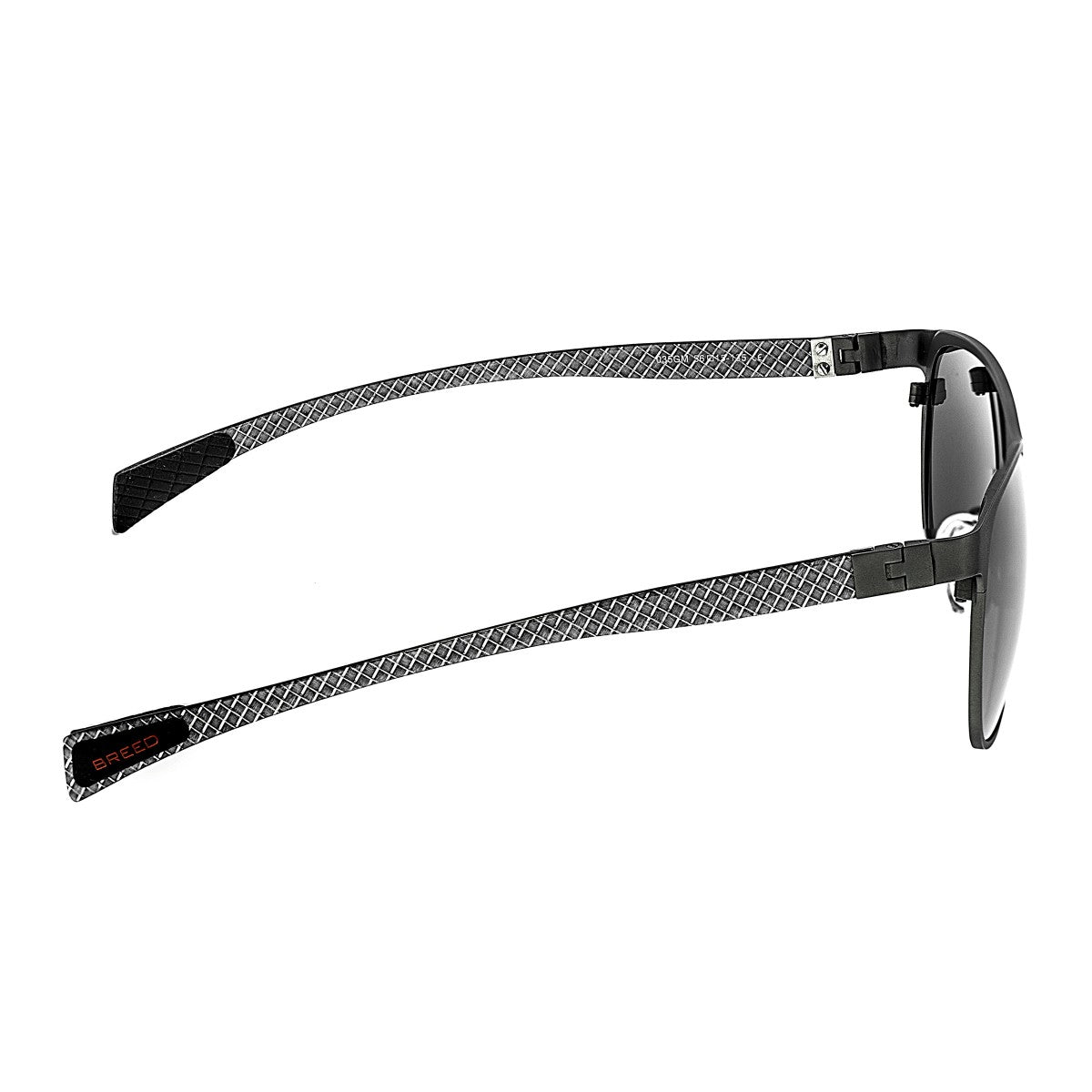 Breed Templar Titanium Polarized Sunglasses - Gunmetal/Black - BSG035GM