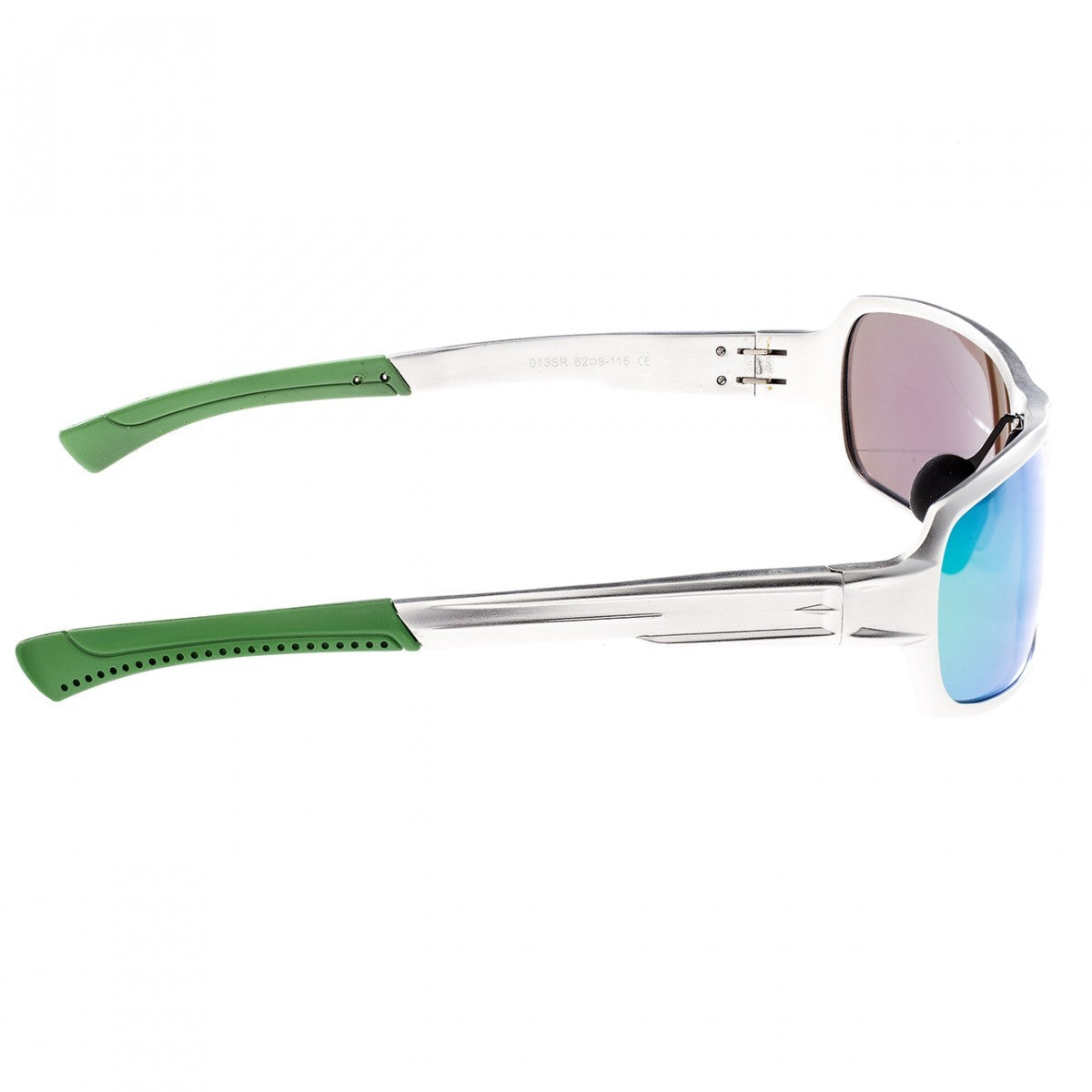 Breed Cosmos Aluminium Polarized Sunglasses - Silver/Blue-Green - BSG013SR