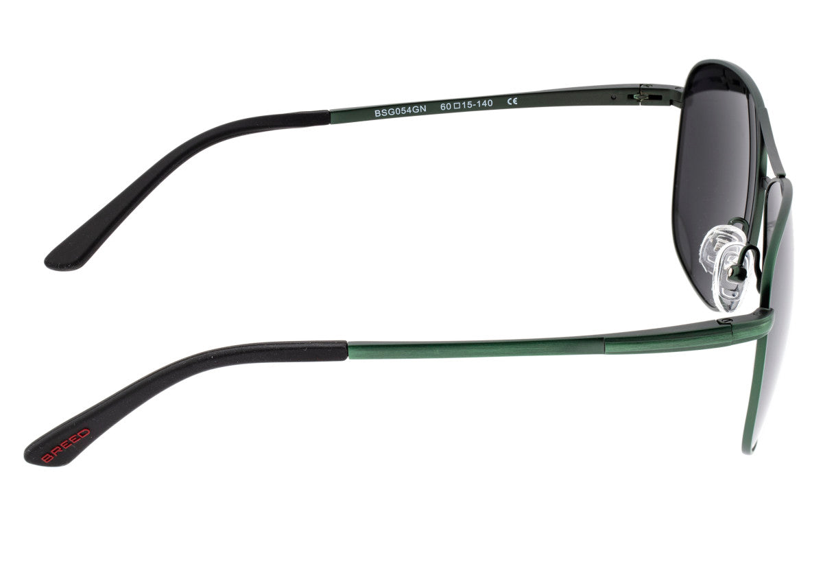 Breed Hera Titanium Polarized Sunglasses - Green/Black - BSG054GN