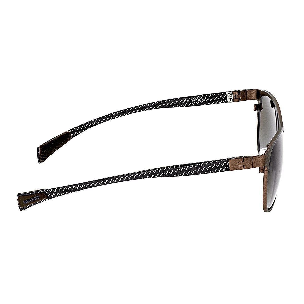 Breed Templar Titanium Polarized Sunglasses - Brown/Brown - BSG035BN