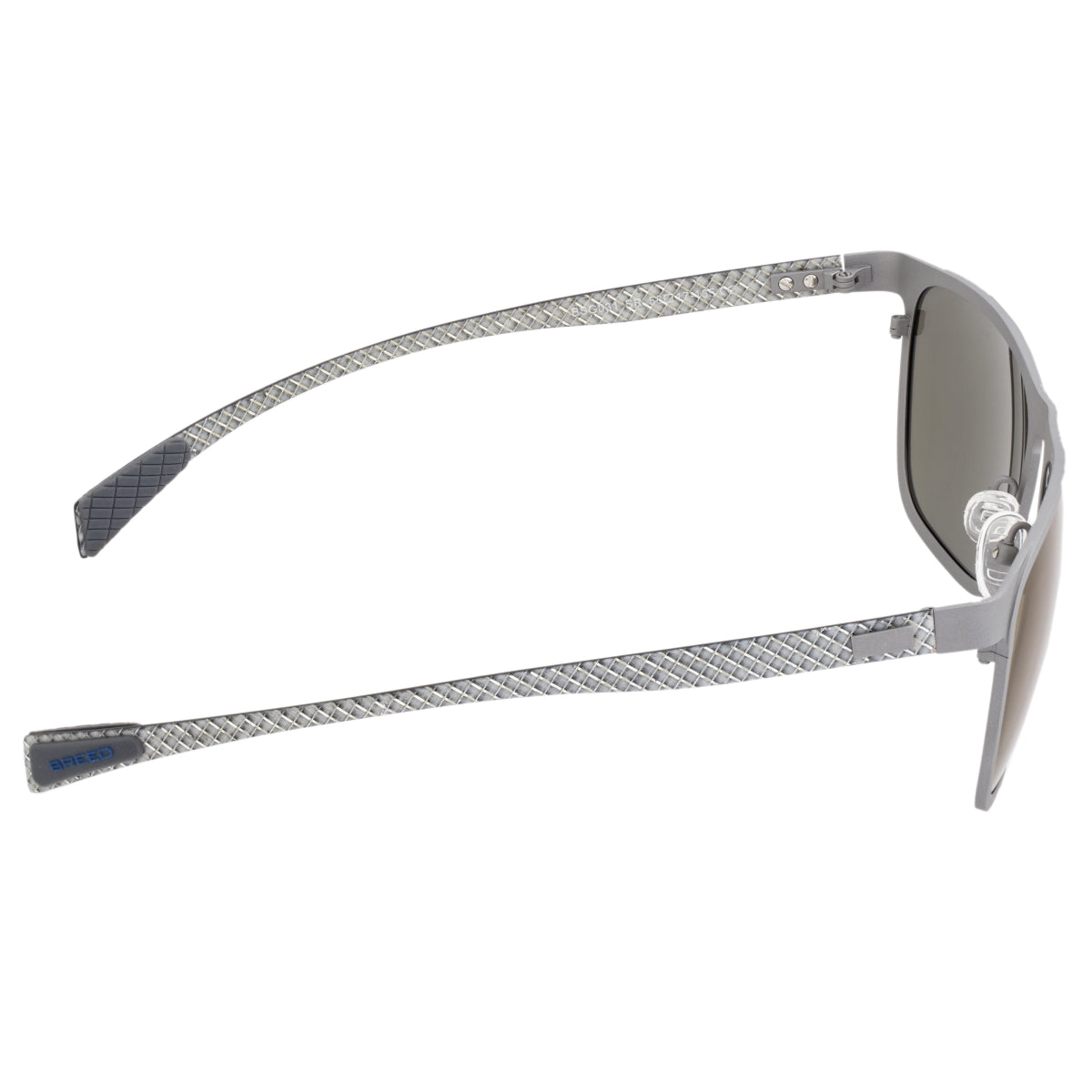 Breed Capricorn Titanium Polarized Sunglasses - Silver/Purple-Blue - BSG031SR