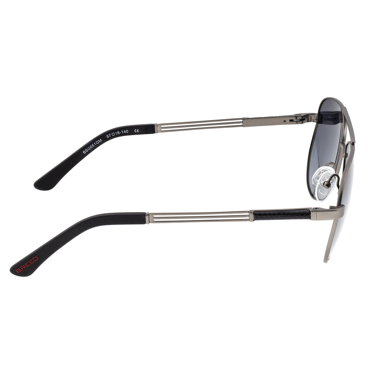 Breed Leo Titanium Polarized Sunglasses - Gunmetal/Black - BSG051GM