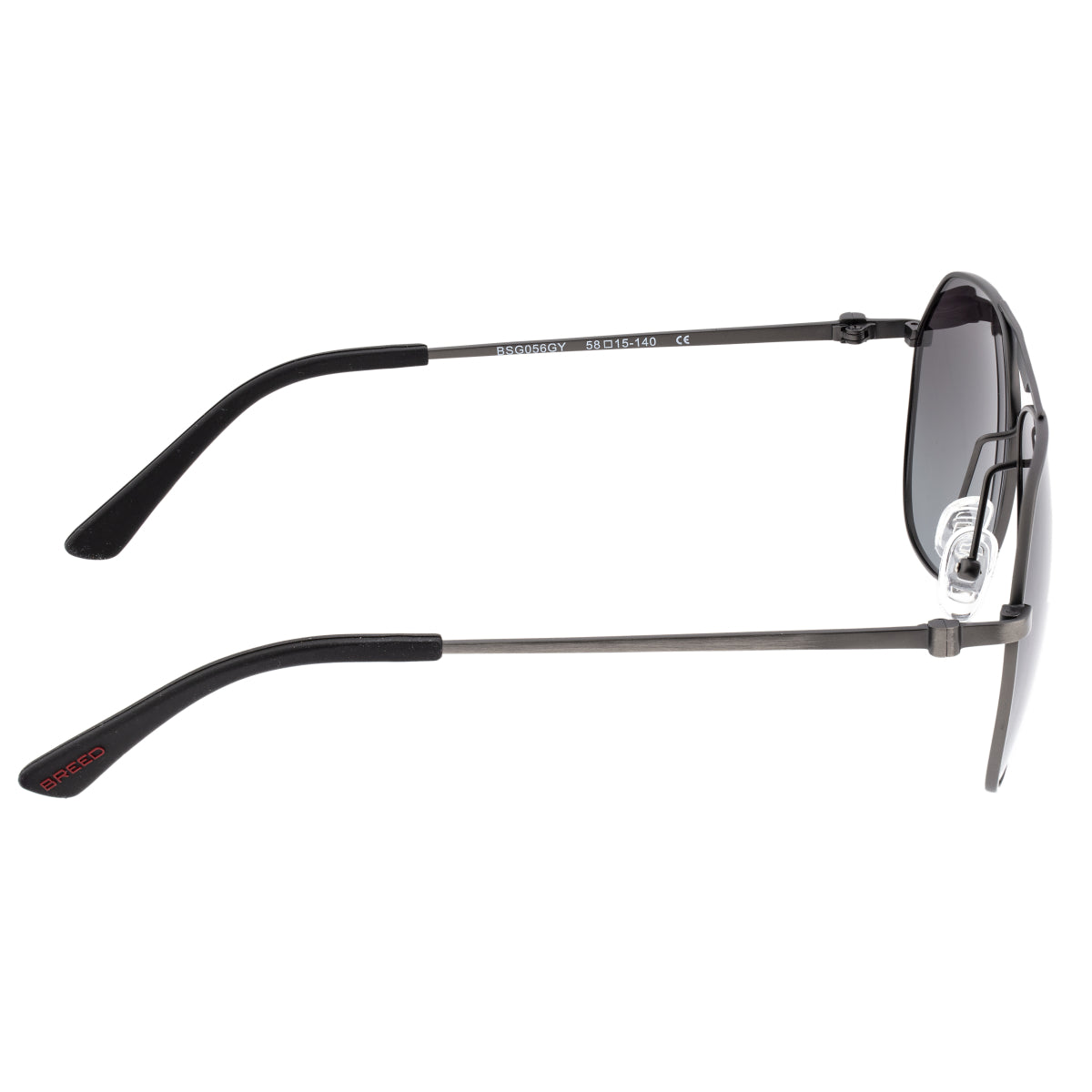 Breed Mount Titanium Polarized Sunglasses - Gunmetal/Black - BSG056GY