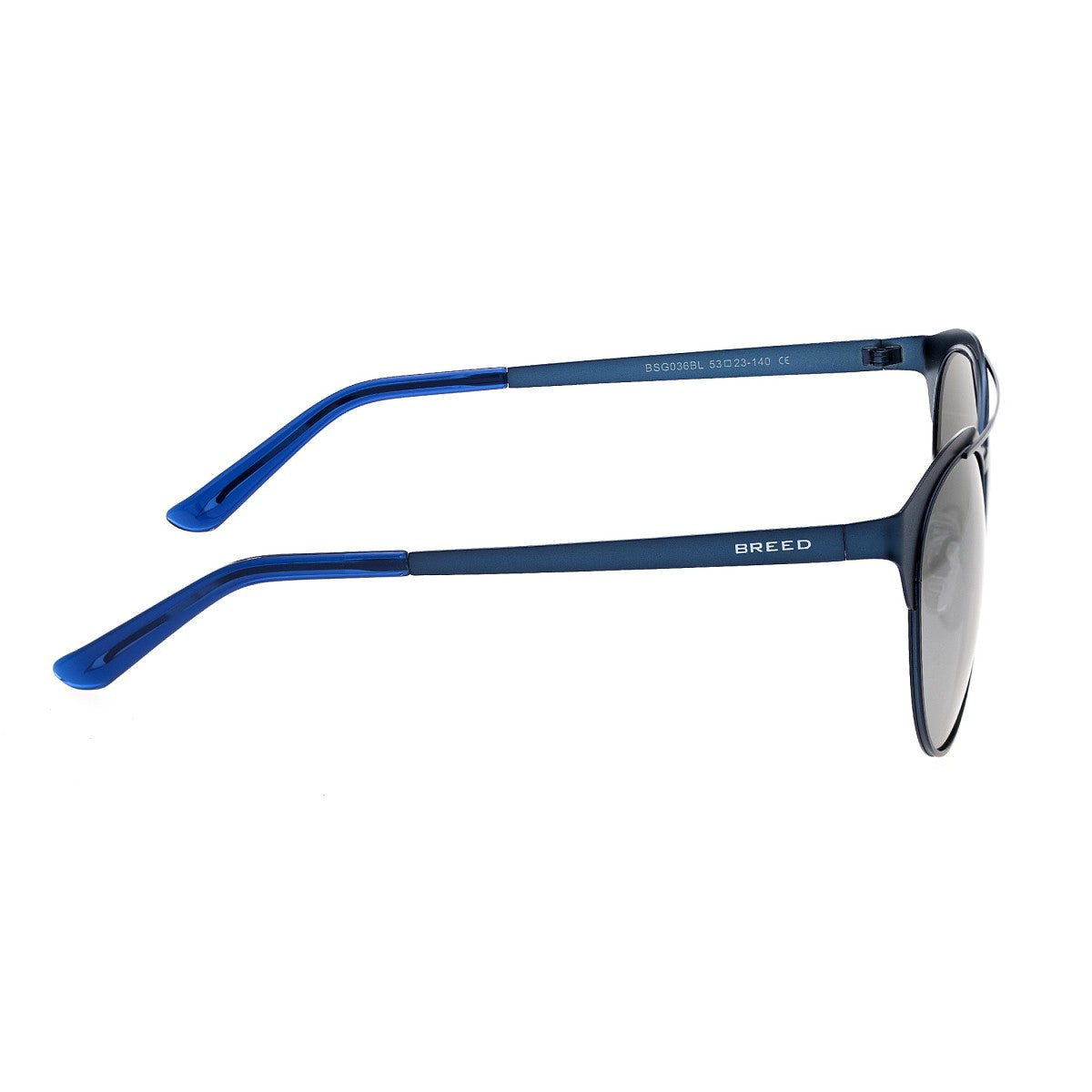 Breed Phoenix Titanium Polarized Sunglasses - Blue/Silver - BSG036BL