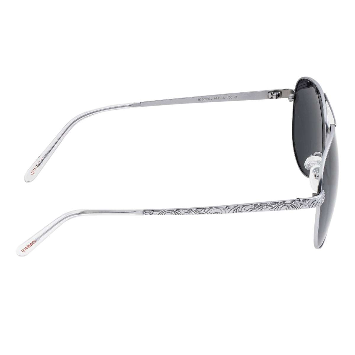 Breed Void Titanium Polarized Sunglasses - Silver/Black - BSG059SL
