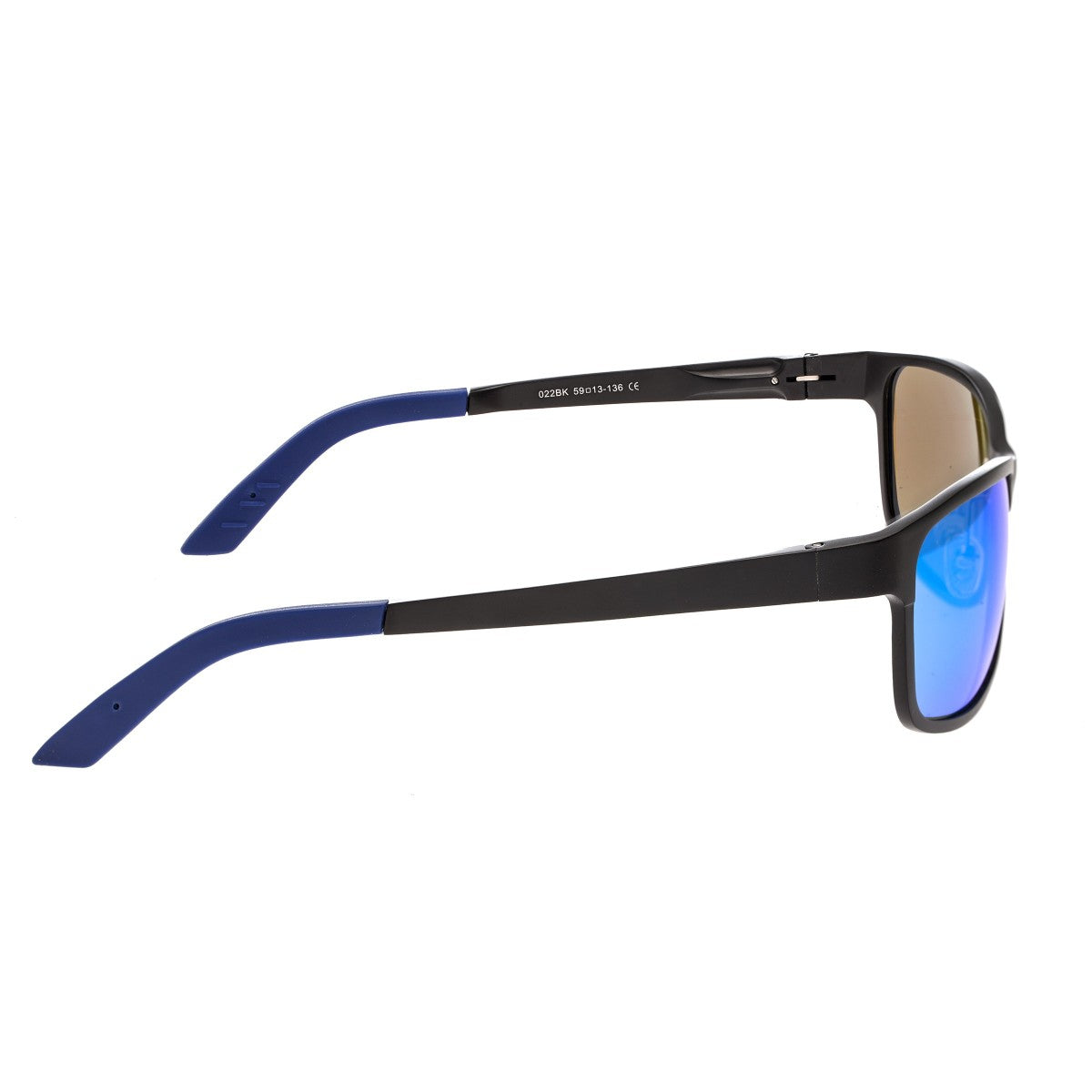 Breed Hydra Aluminium Polarized Sunglasses - Black/Blue - BSG022BK