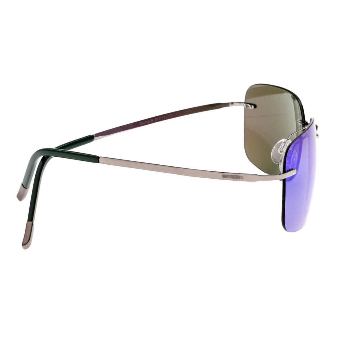 Breed Orbit Titanium Polarized Sunglasses - Gunmetal/Blue-Green - BSG042GM
