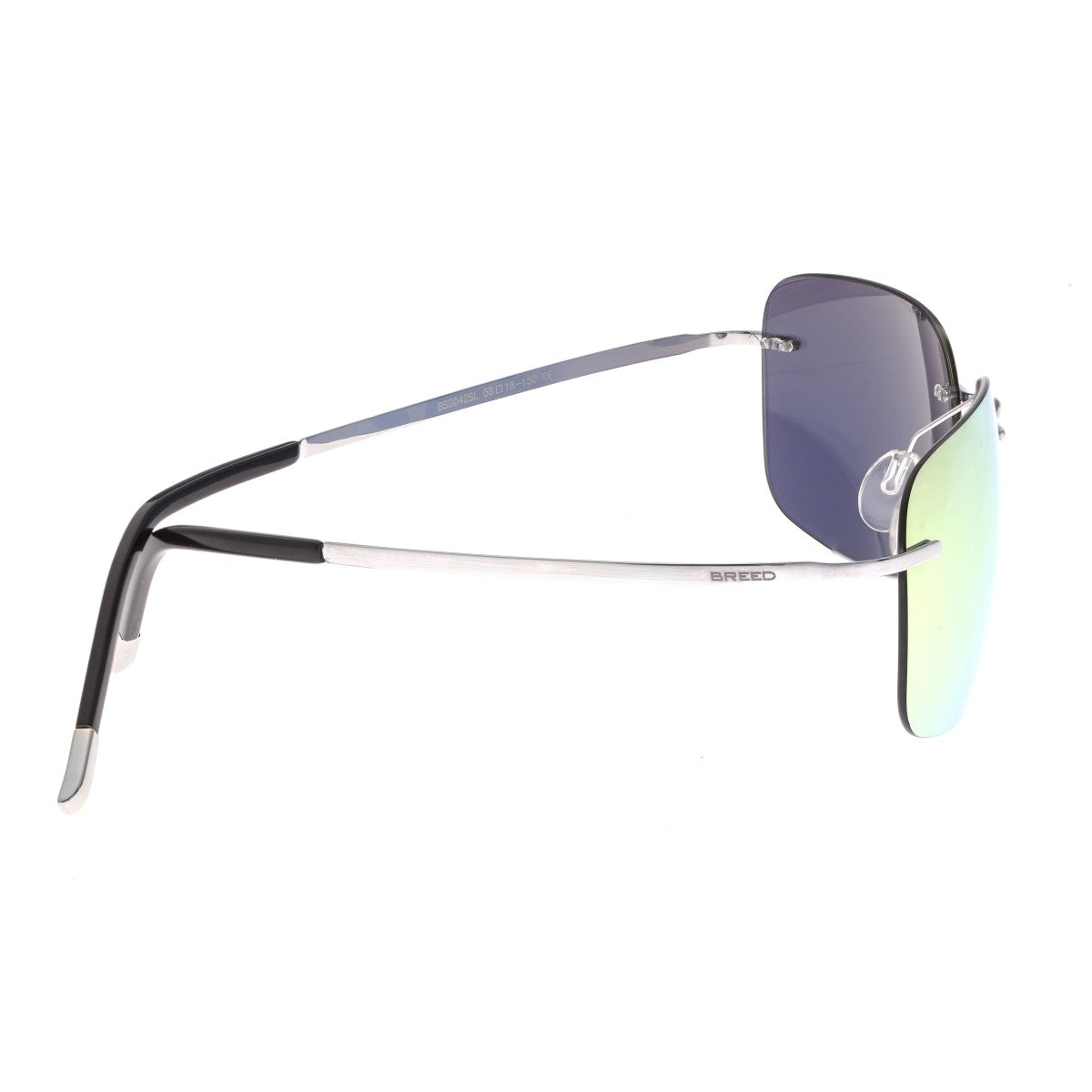 Breed Orbit Titanium Polarized Sunglasses - Silver/Yellow - BSG042SL