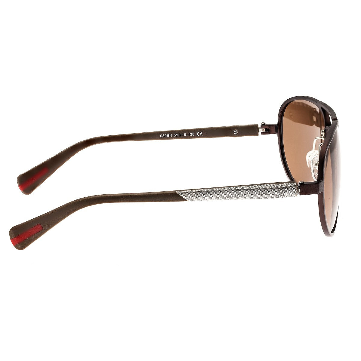Breed Dorado Titanium Polarized Sunglasses - Brown/Brown - BSG030BN