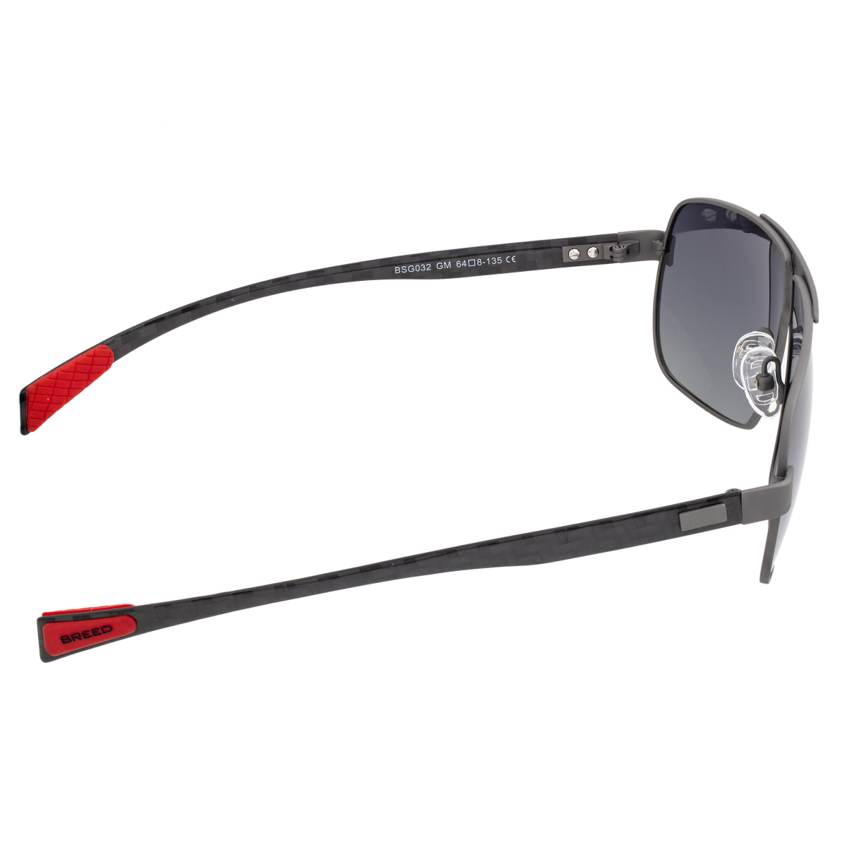 Breed Sagittarius Titanium Polarized Sunglasses - Gunmetal/Black - BSG032GM