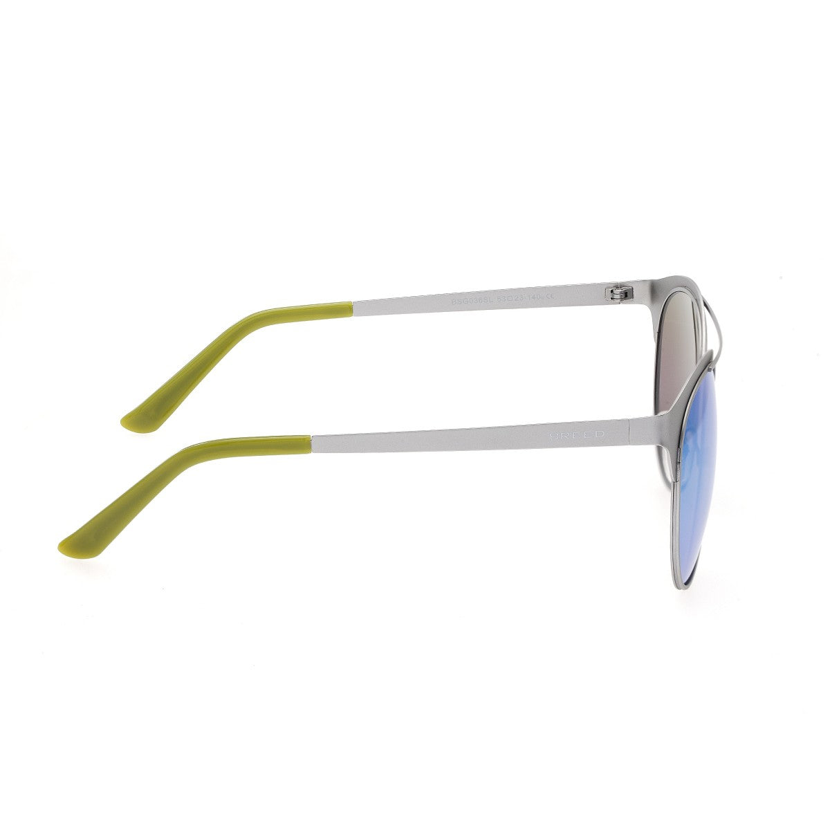 Breed Phoenix Titanium Polarized Sunglasses - Silver/Blue Green - BSG036SL