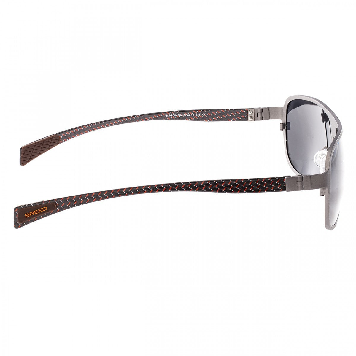 Breed Atmosphere Titanium and Carbon Fiber Polarized Sunglasses -  Gunmetal/Black - BSG004GM