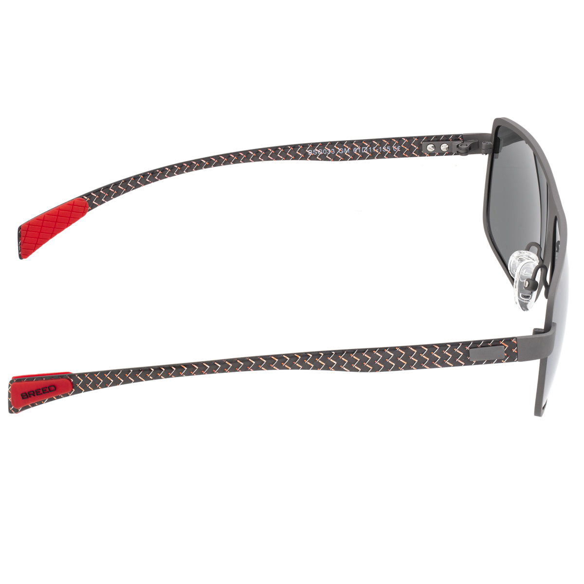 Breed Finlay Titanium Polarized Sunglasses - Gunmetal/Black - BSG033GM