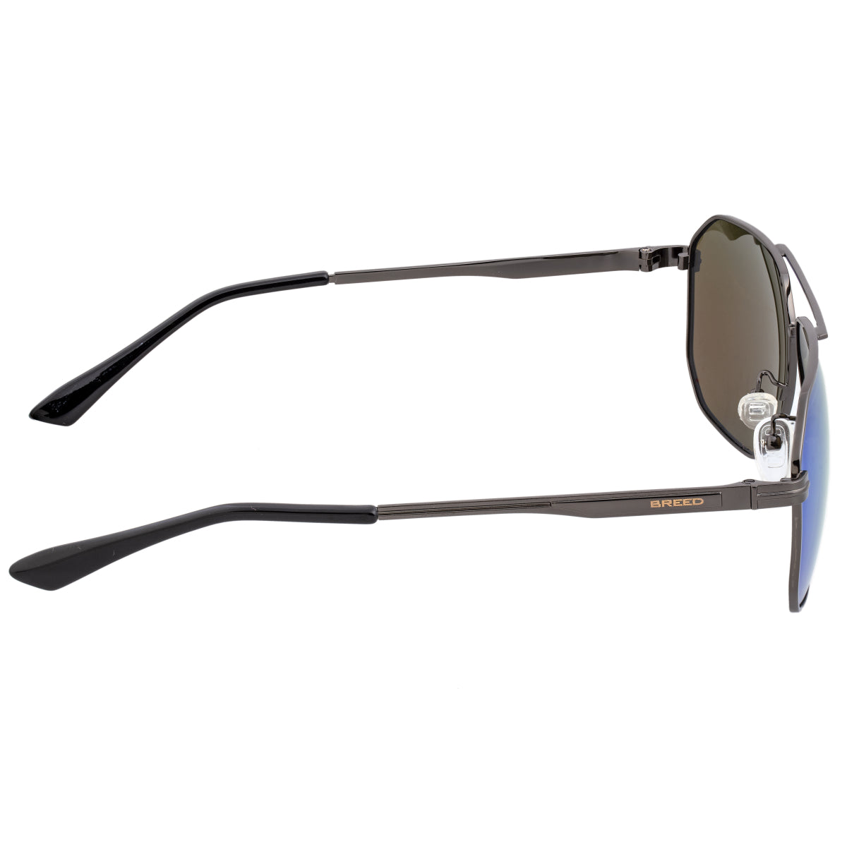 Breed Norma Polarized Sunglasses - Gunmetal/Blue - BSG064BL