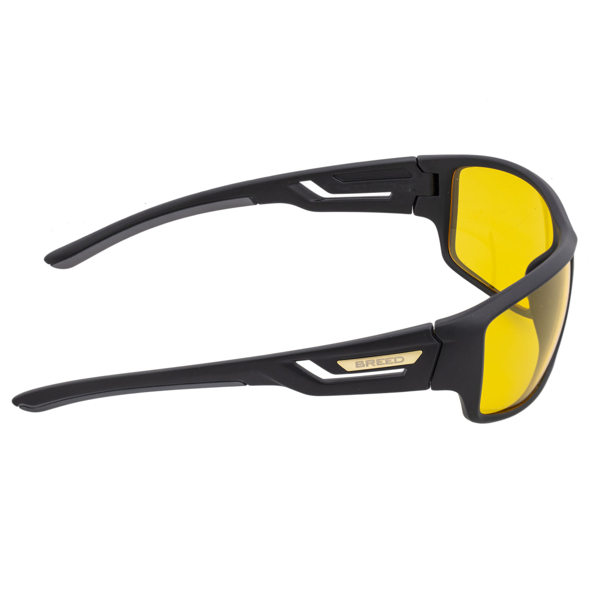 Breed Aquarius Polarized Sunglasses - Black/Yellow - BSG060YL