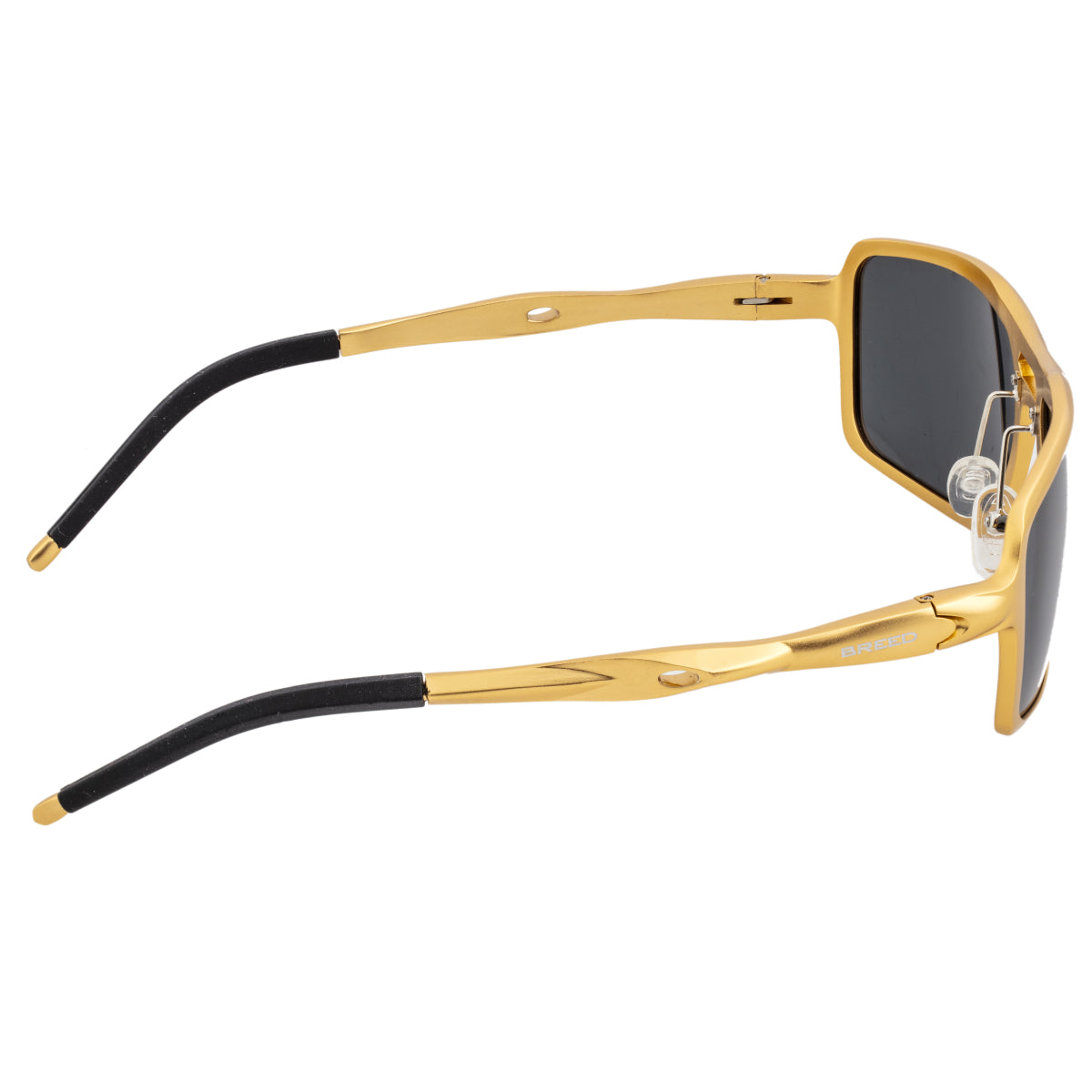 Breed Orpheus Aluminum Polarized Sunglasses - Gold/Black - BSG062GD