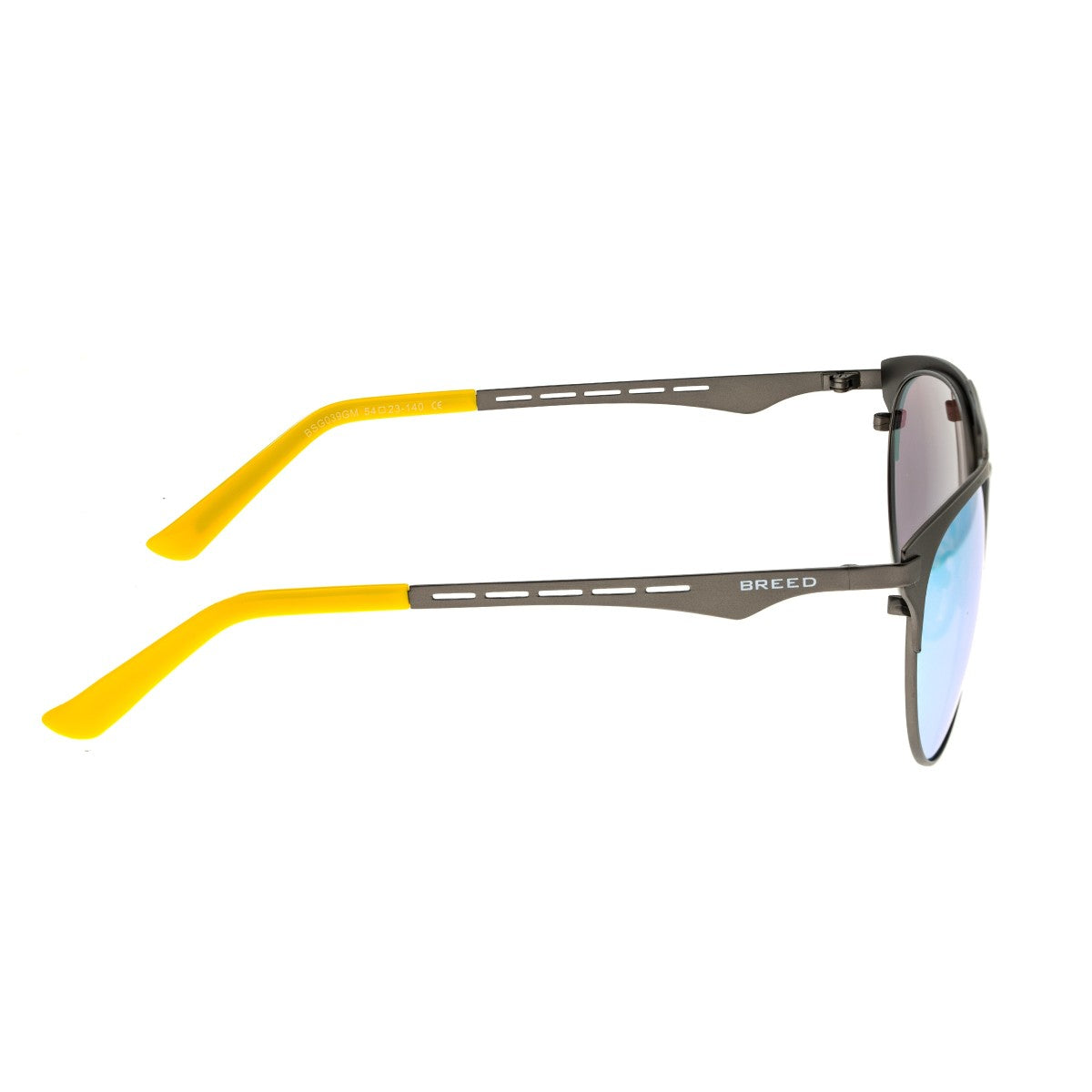 Breed Hercules Titanium Polarized Sunglasses - Gunmetal/Celeste-Yellow - BSG039GM