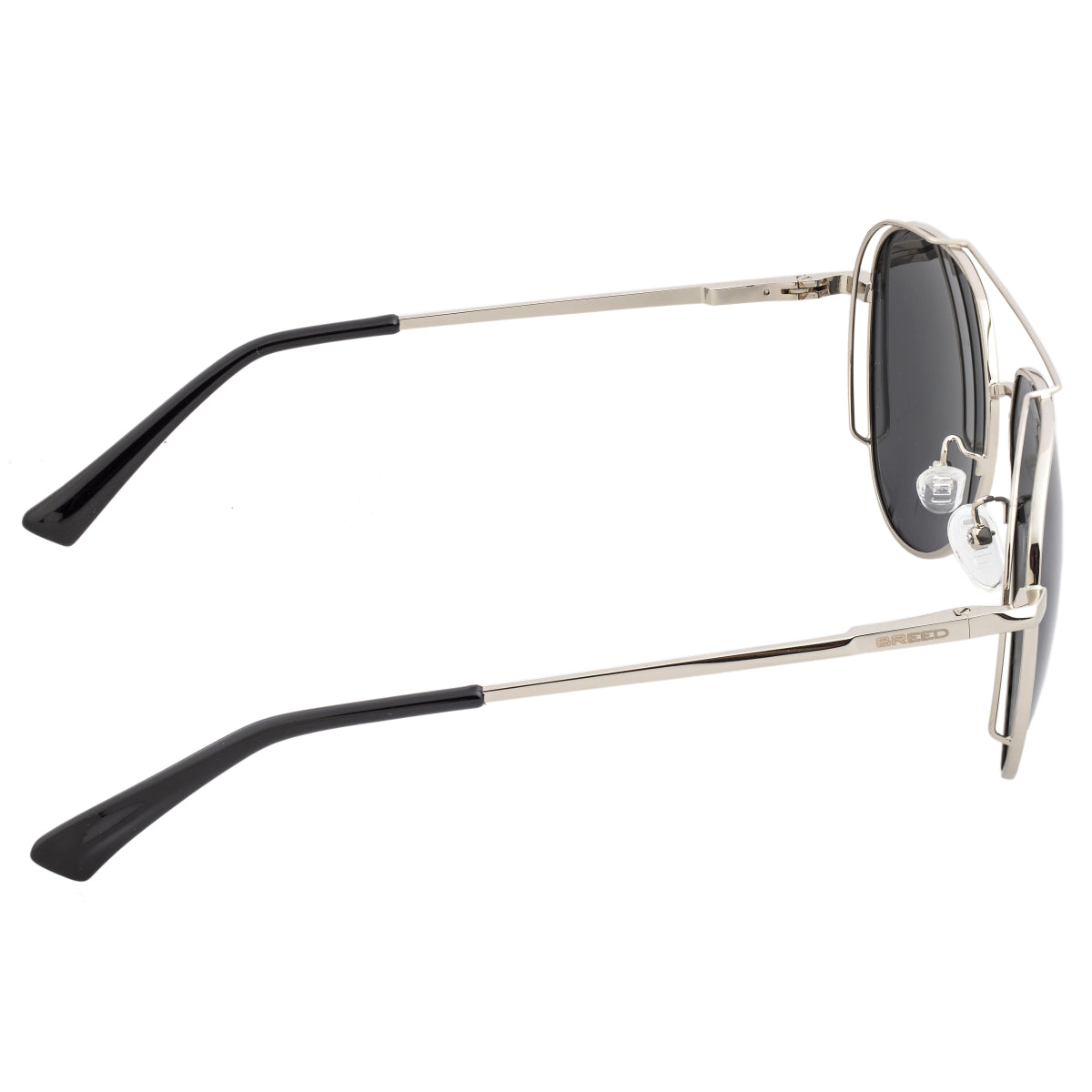 Breed Lyra Polarized Sunglasses - Silver/Black - BSG061SL