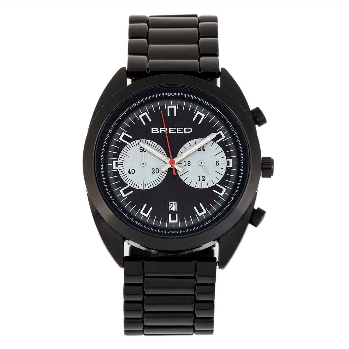 Breed Racer Chronograph Bracelet Watch w/Date - Black - BRD8503