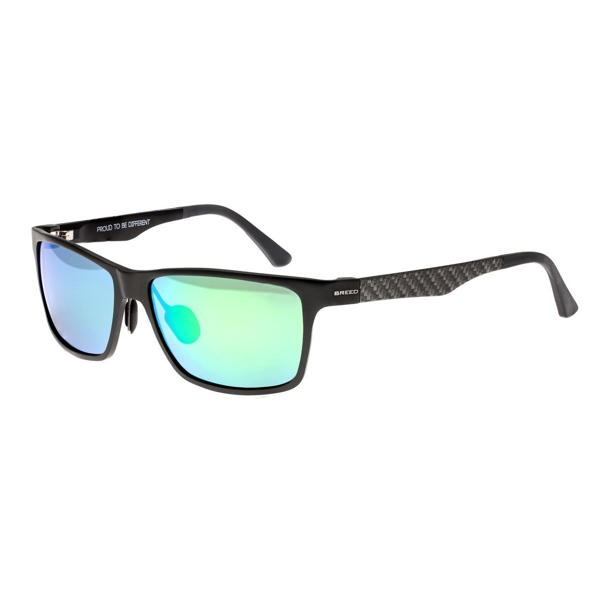Breed Vulpecula Titanium Polarized Sunglasses - Gunmetal/Blue-Green - BSG029GM