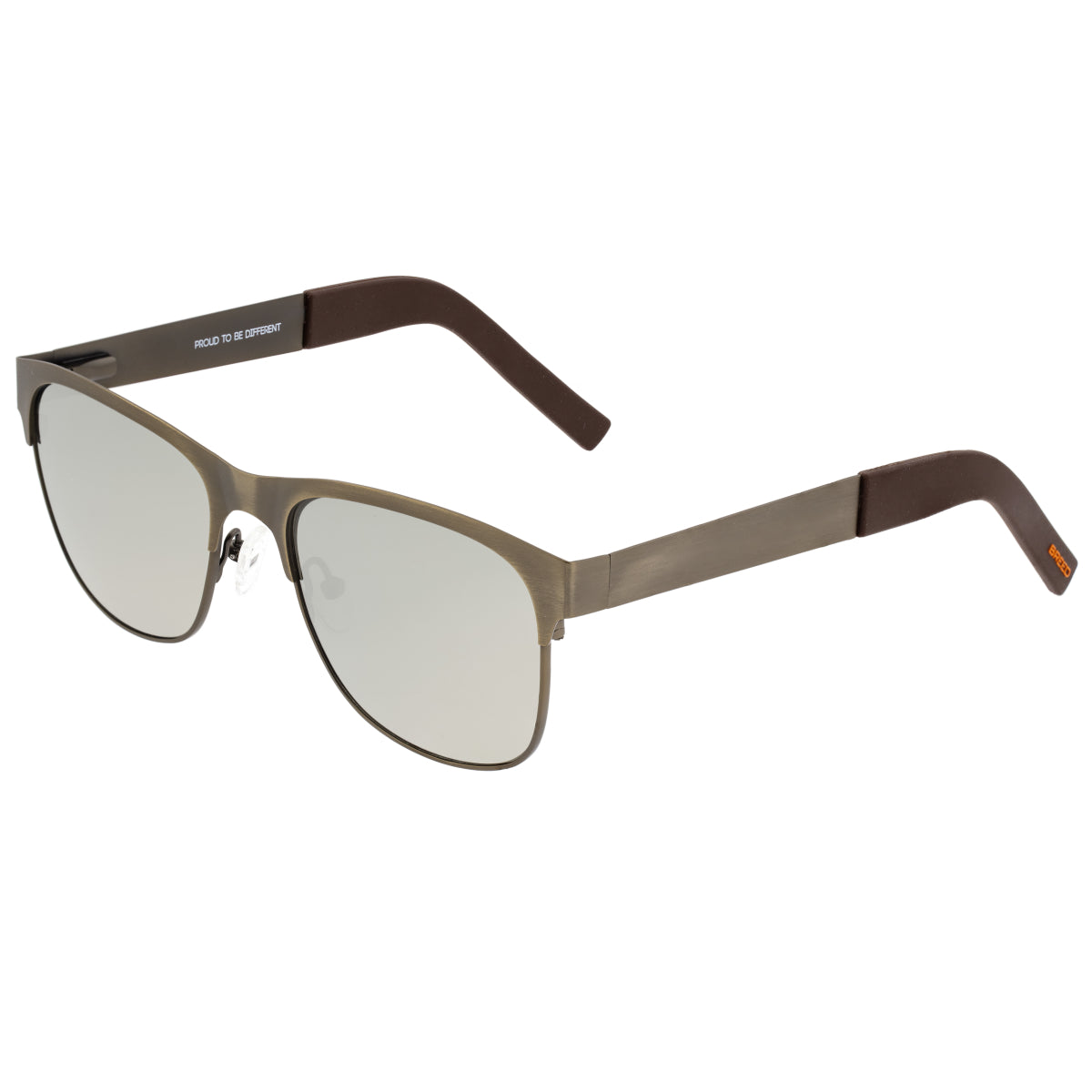 Breed Hypnos Titanium Polarized Sunglasses - Bronze/Silver - BSG057BN