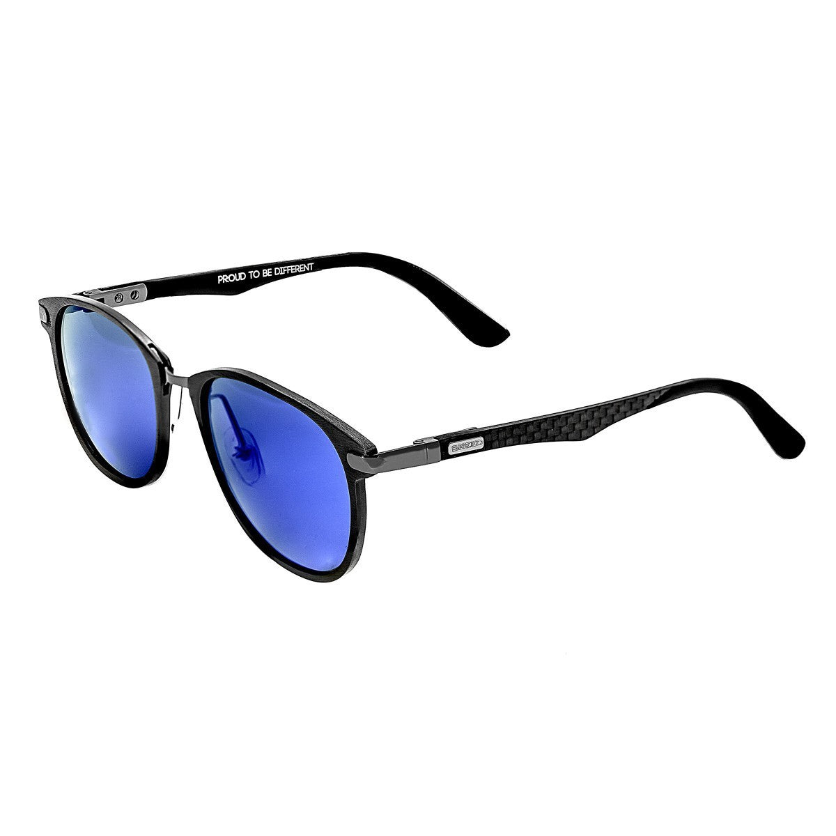 Breed Cetus Aluminium and Carbon Fiber Polarized Sunglasses - Gunmetal/Blue - BSG027GM