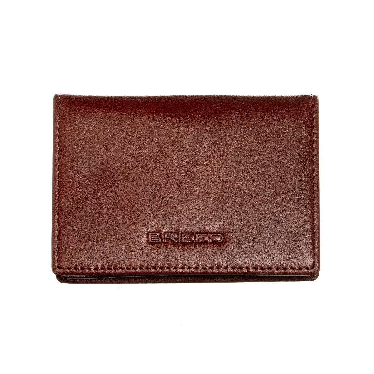 Breed Porter Genuine Leather Bi-Fold Wallet - Brown - BRDWALL002-BRN
