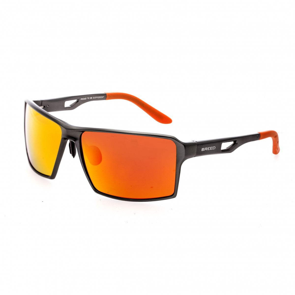 Breed Centaurus Aluminium Polarized Sunglasses - Gunmetal/Red-Yellow - BSG021DR
