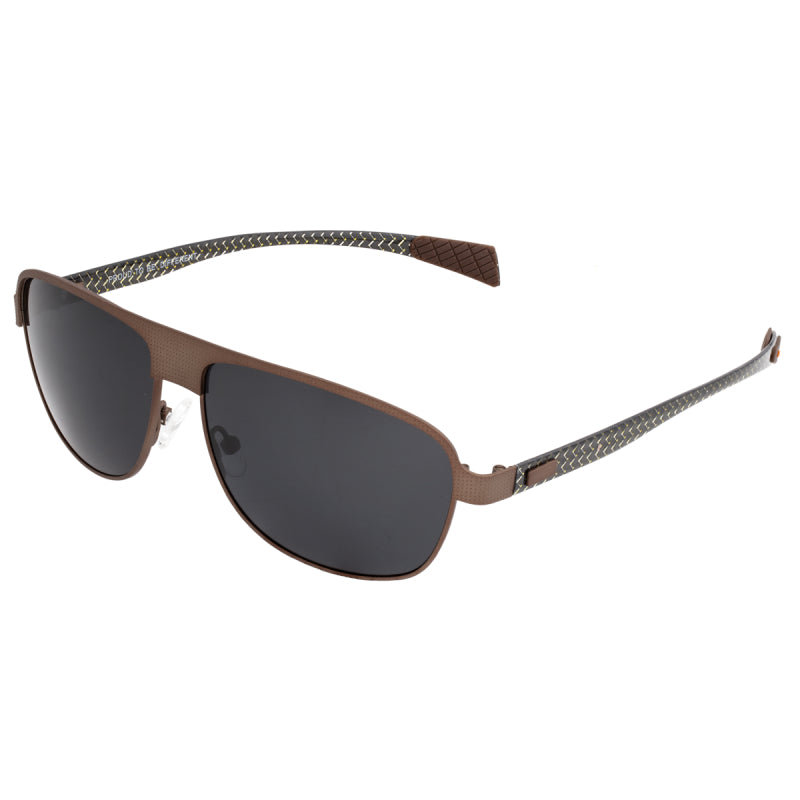 Breed Hardwell Titanium and Carbon Fiber Polarized Sunglasses - Brown/Black - BSG007BN