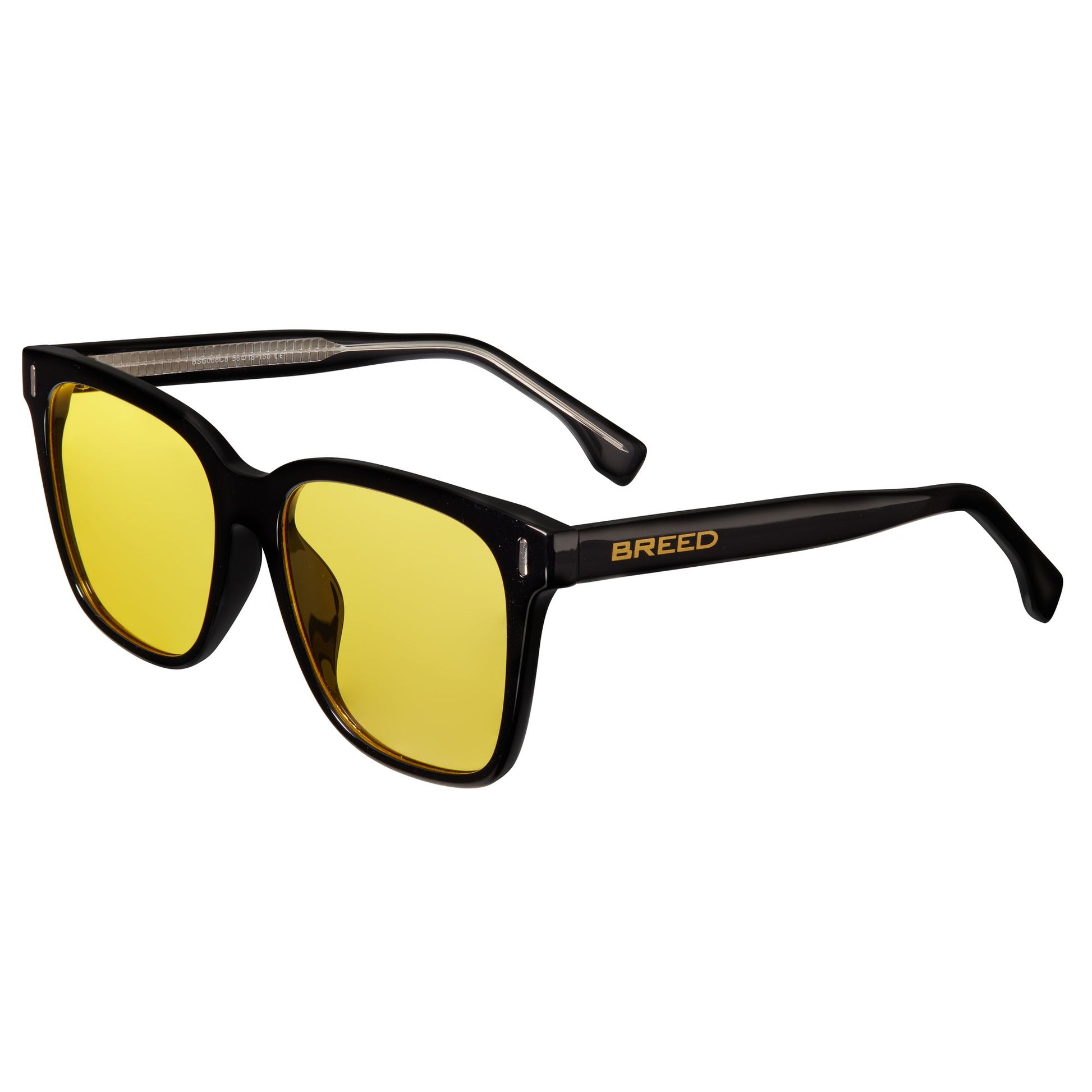 Breed Linux Polarized Sunglasses - Black/Yellow - BSG066C8