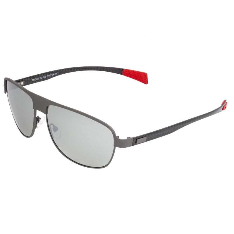 Breed Hardwell Titanium and Carbon Fiber Polarized Sunglasses - Gunmetal/Silver - BSG007GM