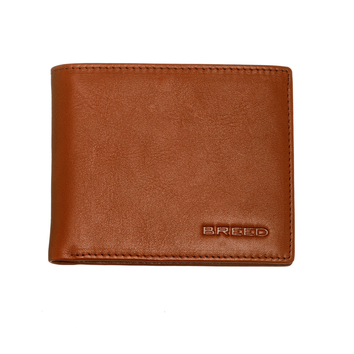 Breed Locke Genuine Leather Bi-Fold Wallet - Brown - BRDWALL001-BRN