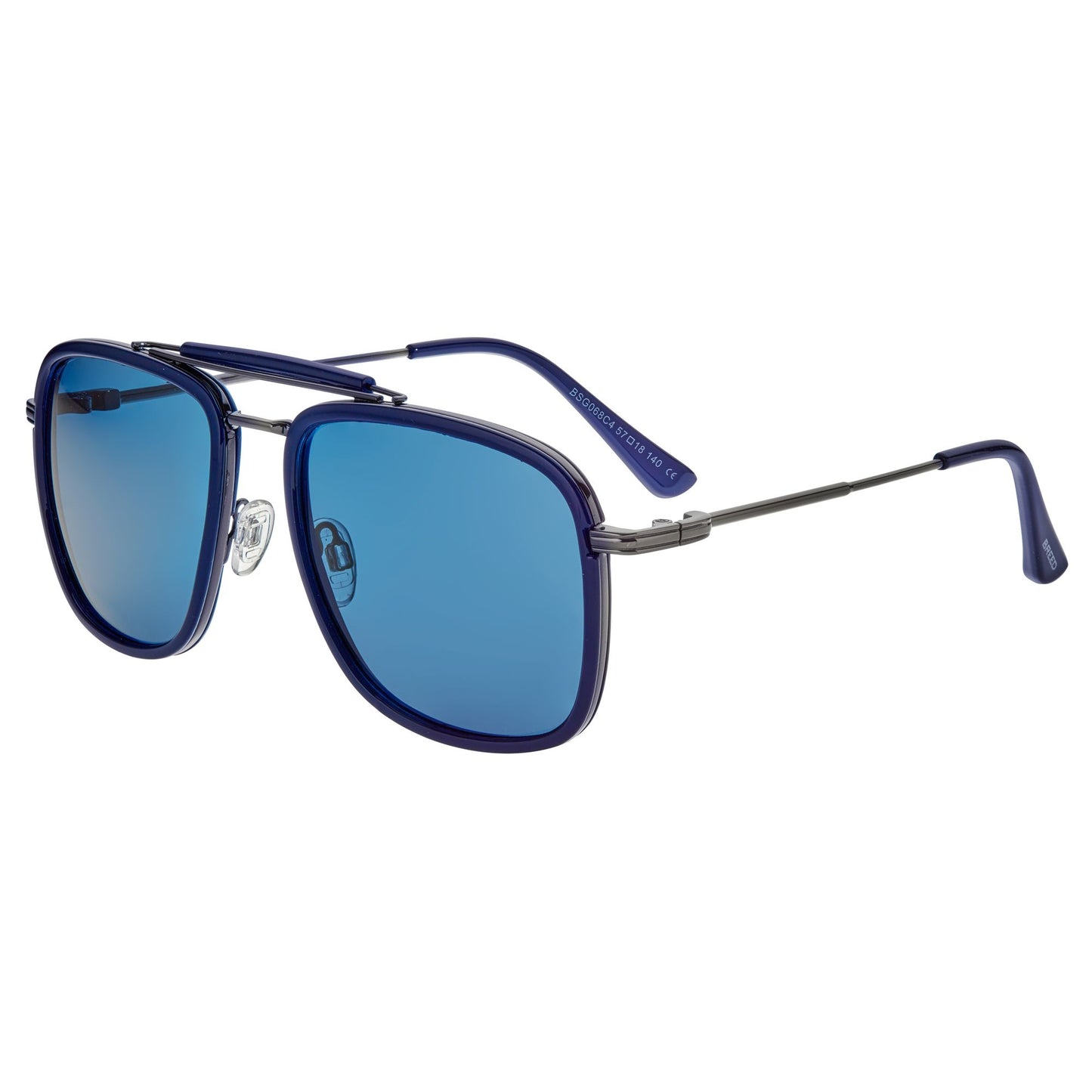 Breed Flyer Polarized Sunglasses - Navy/Blue - BSG068C4