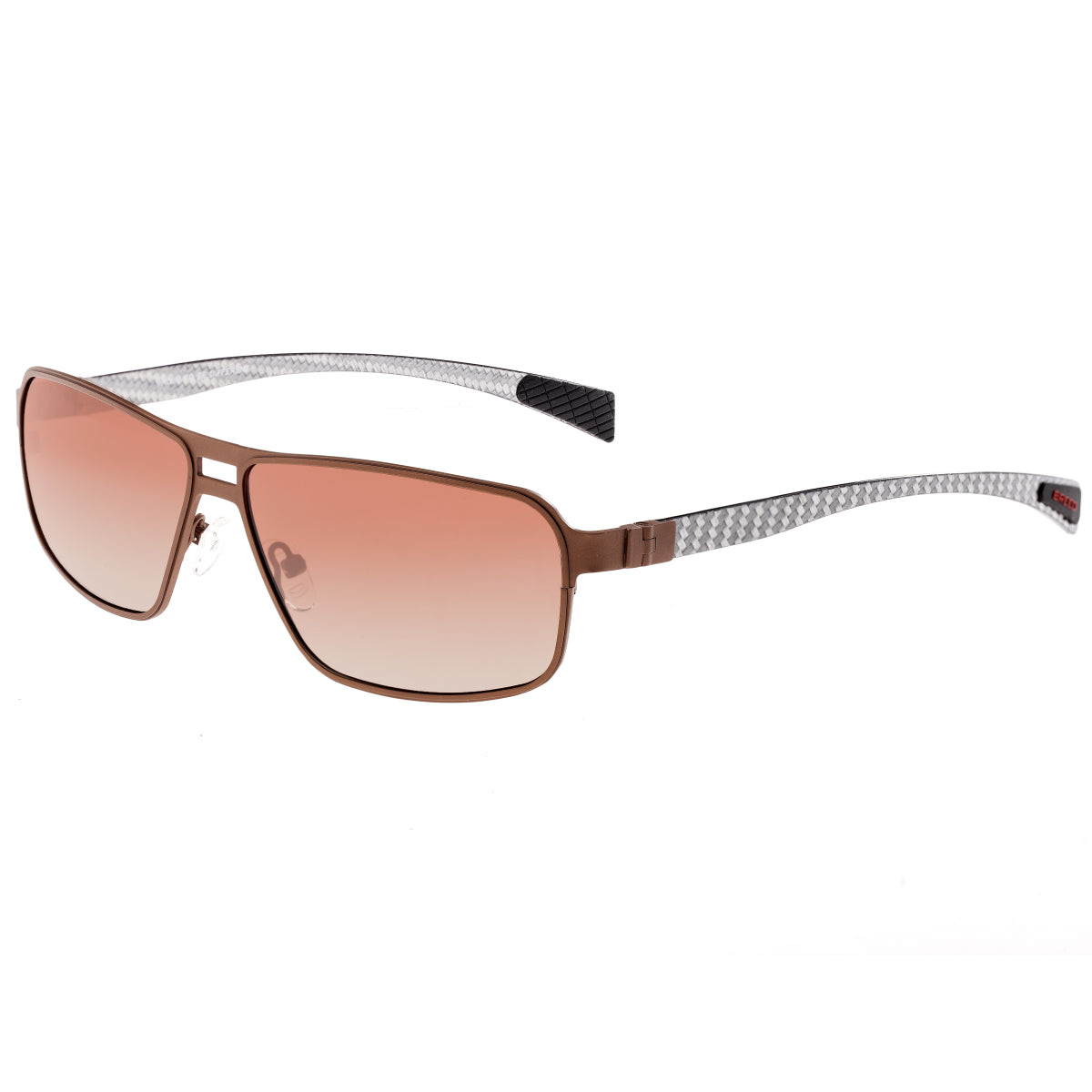 Breed Meridian Titanium and Carbon Fiber Polarized Sunglasses - Brown/Brown - BSG003BN