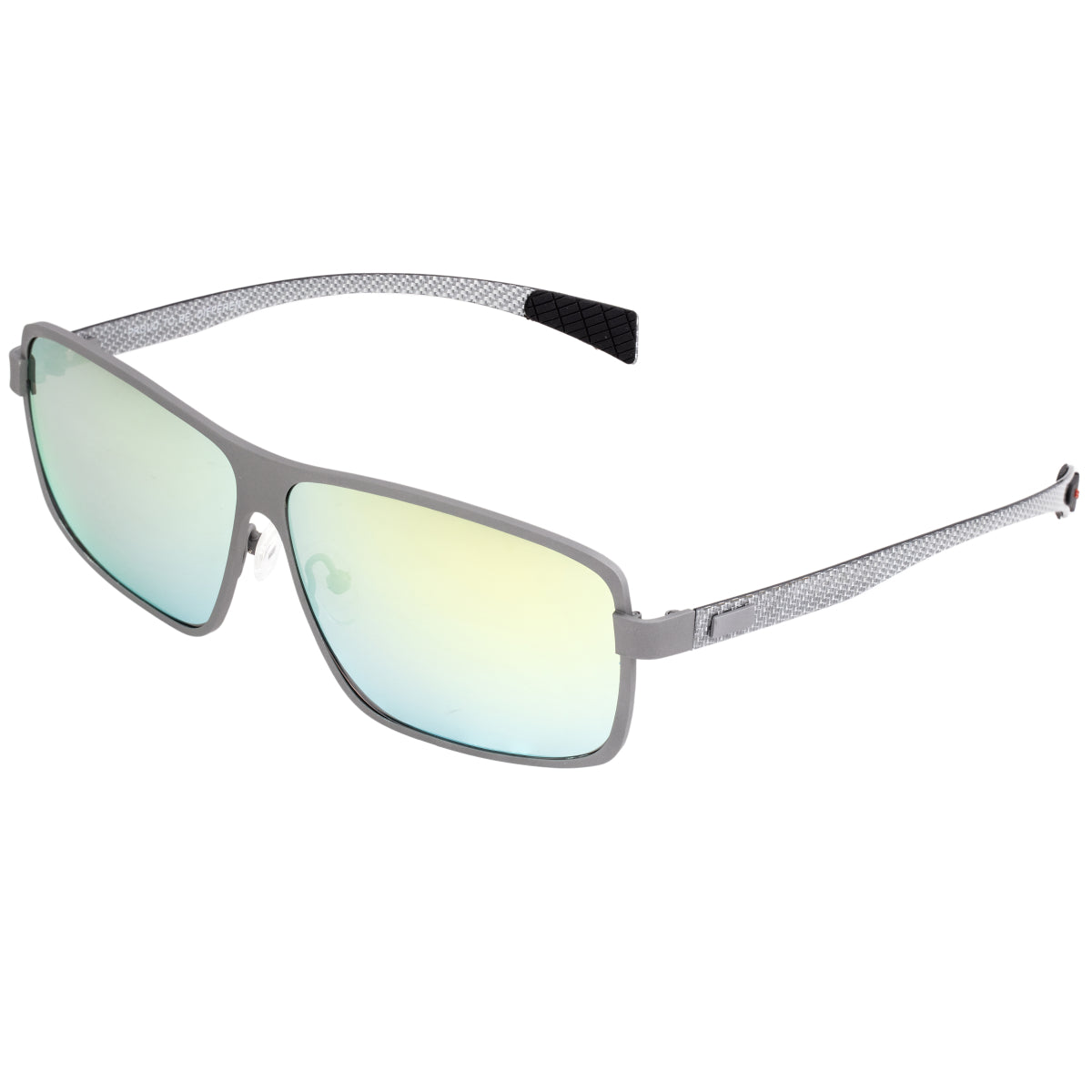 Breed Finlay Titanium Polarized Sunglasses - Silver/Yellow - BSG033SR