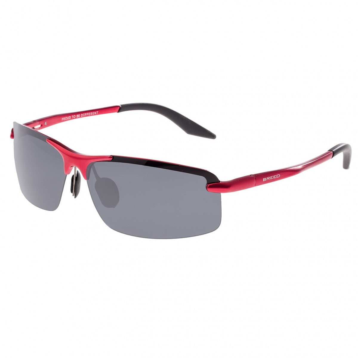 Breed Lynx Aluminium Polarized Sunglasses - Red/Black - BSG015RD
