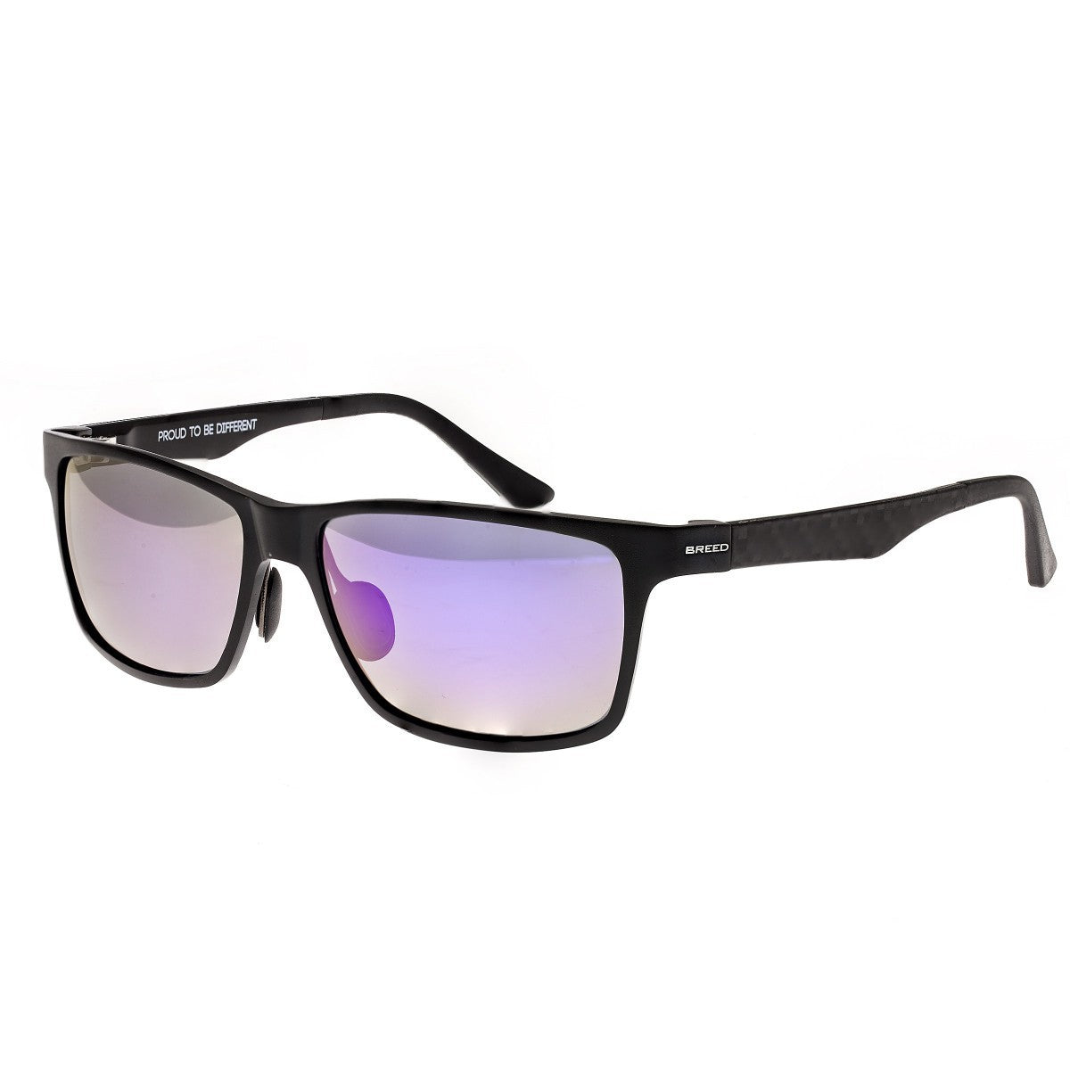 Breed Vulpecula Titanium Polarized Sunglasses - Black/Purple - BSG029BK
