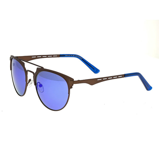 Breed Hercules Titanium Polarized Sunglasses - Brown/Blue - BSG039BN