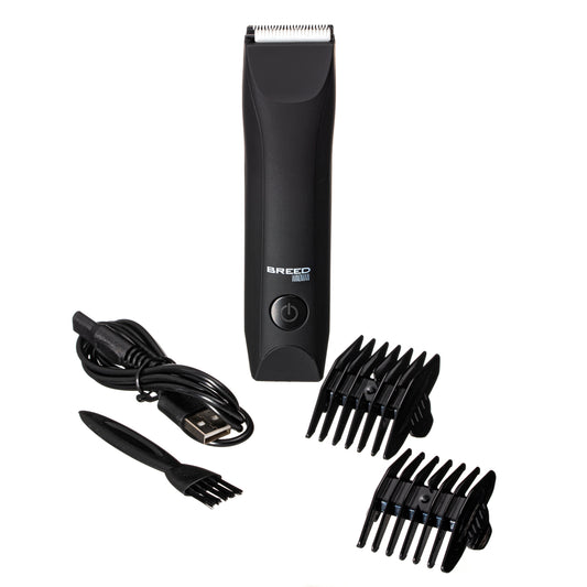 Breed Wingman Groin and Body Trimmer for Men. Replaceable Ceramic Blade Heads, Waterproof Wet / Dry Clippers, USB Charging, Ultimate Male Hygiene Razor. - BRDWNGMAN