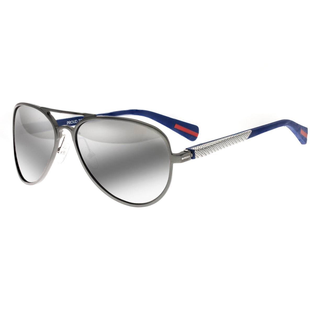 Breed Dorado Titanium Polarized Sunglasses - Gunmetal/Black - BSG030SR