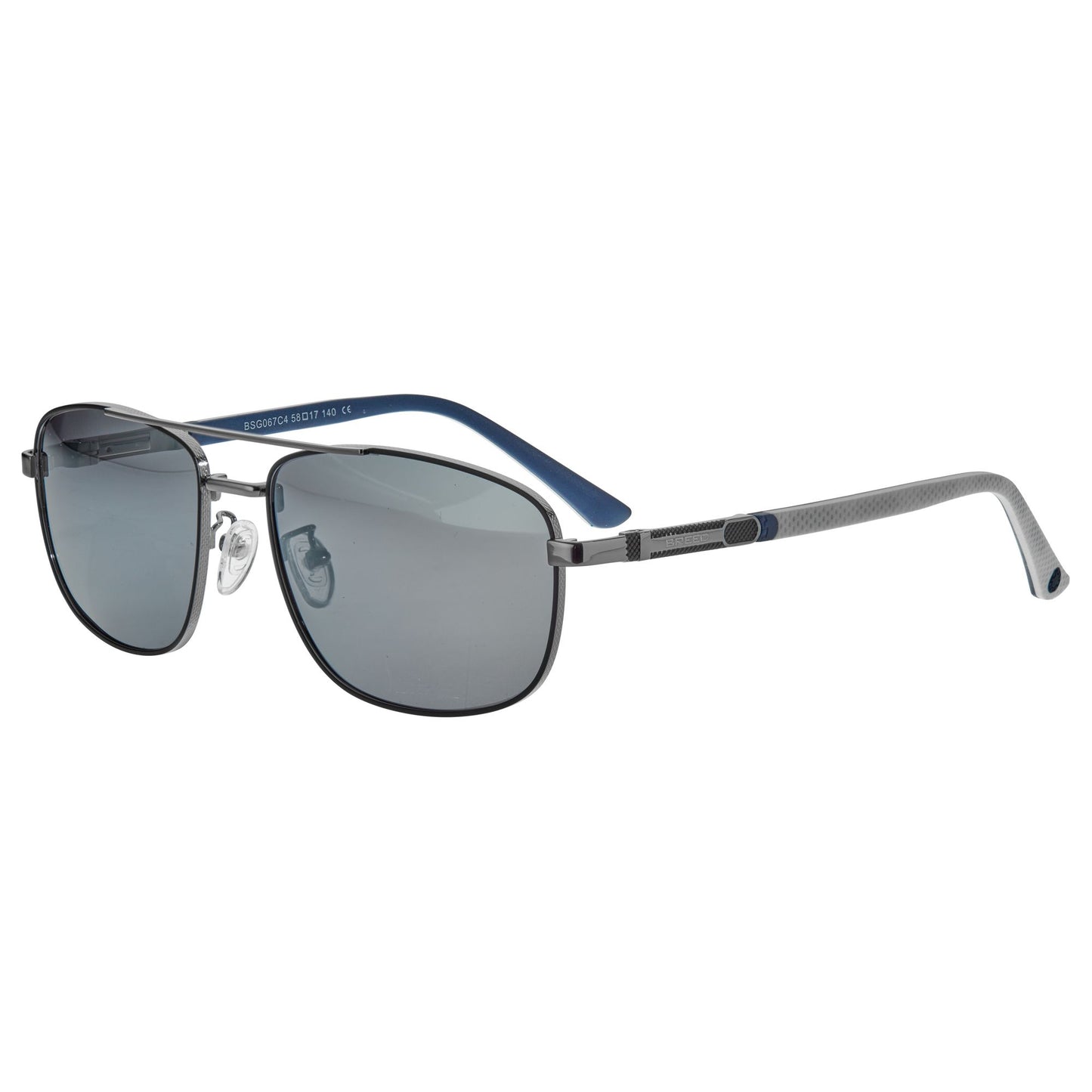 Breed Gotham Polarized Sunglasses - Gunmetal/Silver - BSG067C4