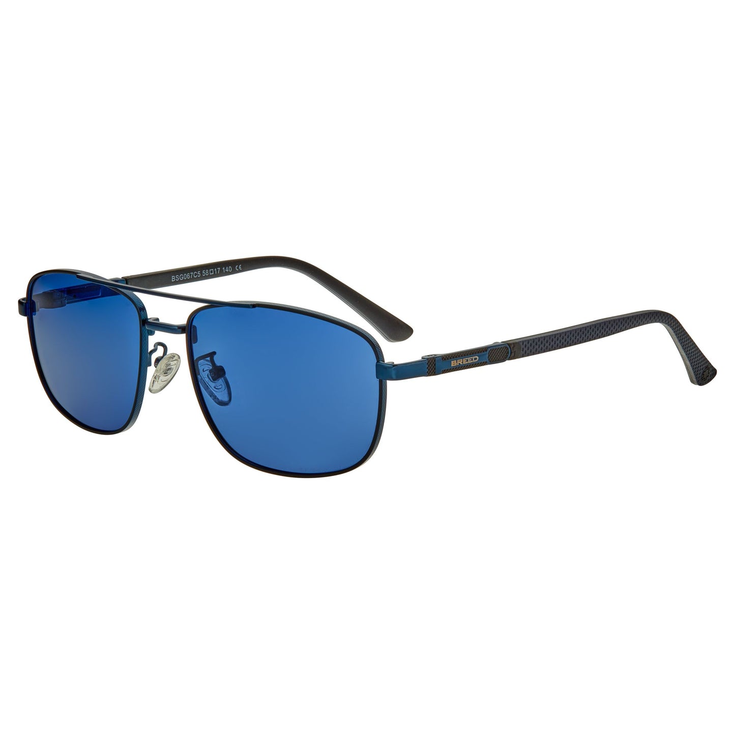 Breed Gotham Polarized Sunglasses - Navy/Blue - BSG067C5