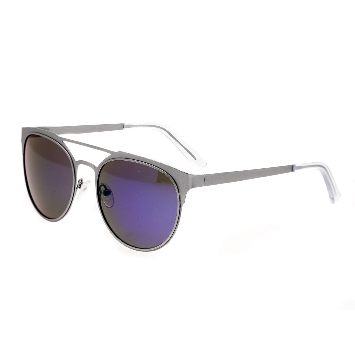 Breed Mensa Titanium Polarized Sunglasses - Silver/Purple-Blue - BSG037SL