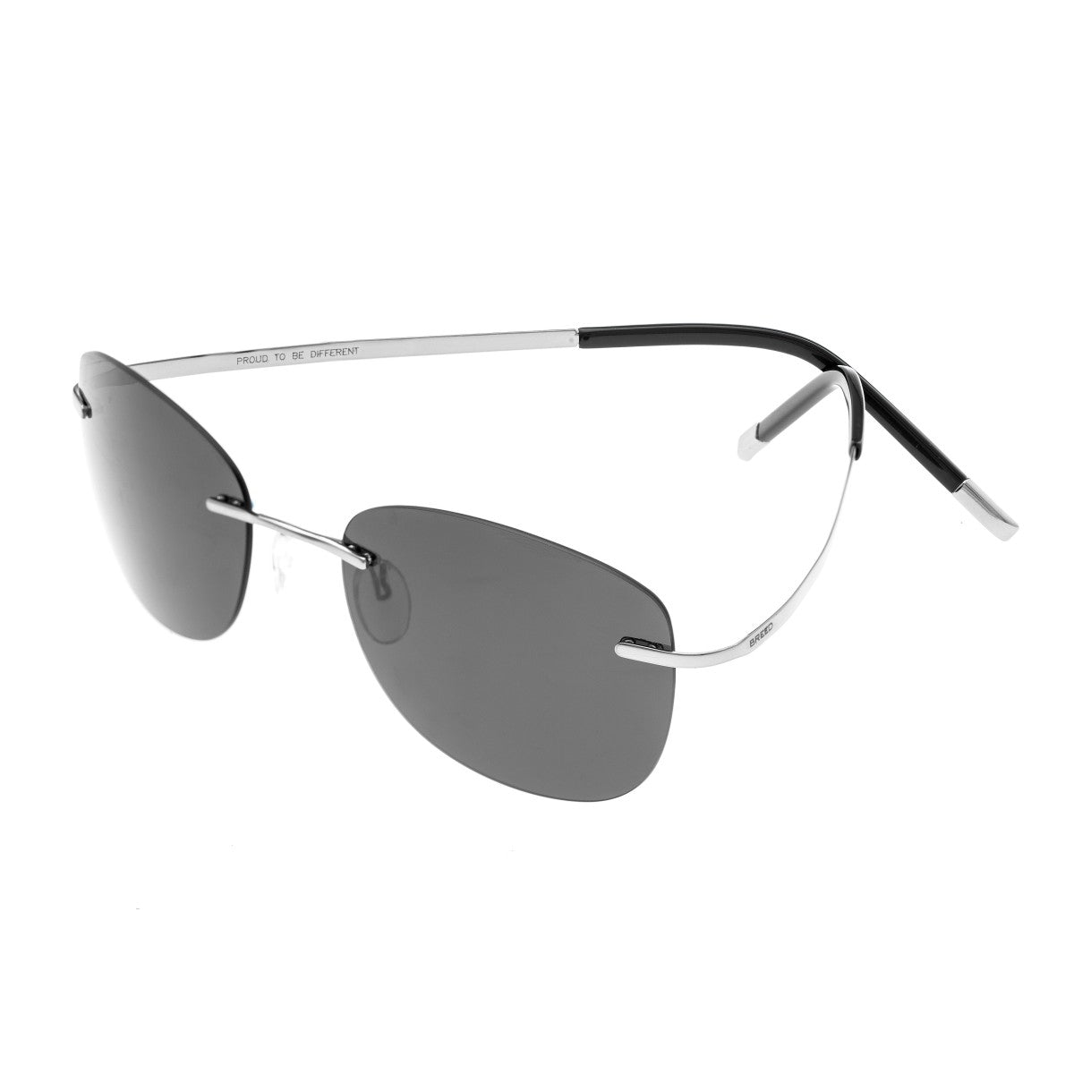 Breed Adhara Polarized Sunglasses - Silver/Black - BSG043SL