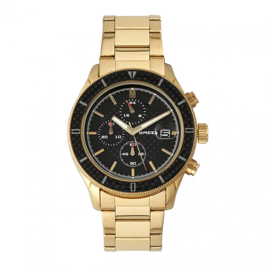 Breed Maverick Chronograph Bracelet Watch w/Date - Gold - BRD7502